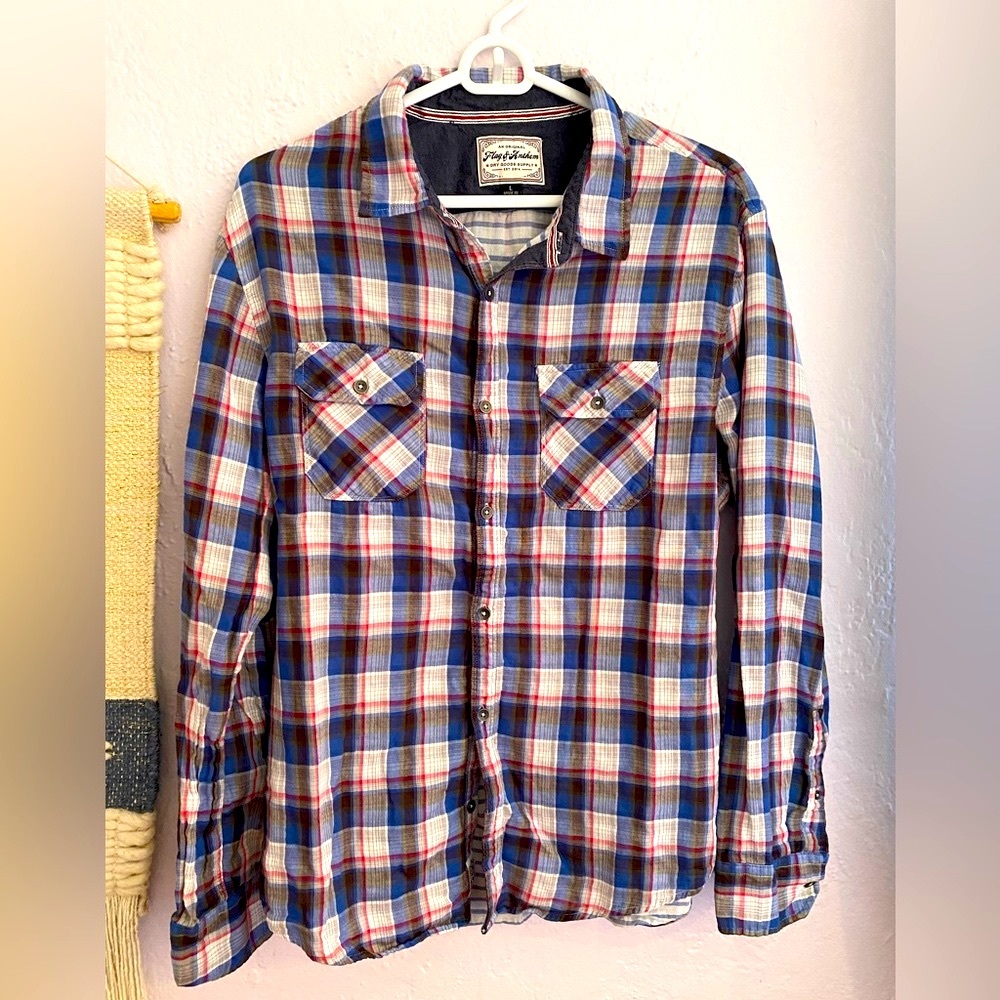 Flag & Anthem Cotton Summer Plaid Shirt